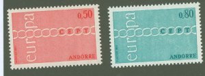 Andorra (French) #205-206  Single (Complete Set)