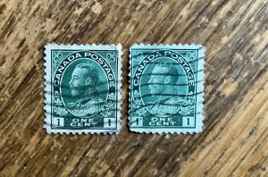 2 x Canada C.1913 Admiral 1c