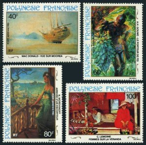 Fr Polynesia C202-C205, MNH. Michel 390-393. 20th Century Paintings. 1983.