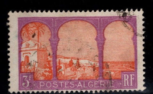 ALGERIA Scott 64 Used  3 Franc  stamp