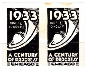 1933 US Cinderella A Century of Progress International Exposition Chicago Unused