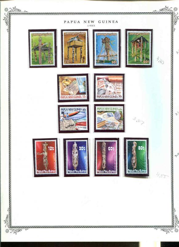 Papua New Guinea 1981-1986 Mini Collection In Mounts MNH All Pictured CV $245.00