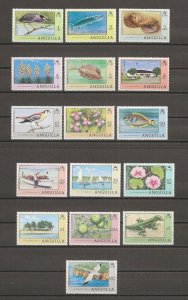 ANGUILLA 1977/78 SG 274/89 MNH Cat £30