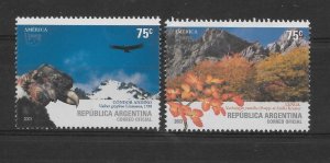 ARGENTINA 2003 FLORA AND FAUNA CONDOR MOUNTAINS FLOWERS TREES UPAEP ISSUE MNH