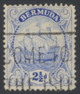 Bermuda  SG 82 SC# 87a Used  Type I  Ultramarine see details and scans