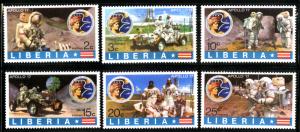 LIBERIA 623-628   MNH SCV $3.70   BIN $2.00  SPACE