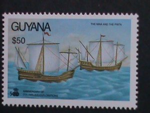 ​GUYANA-1992-SC#2520-31 COLUMBUS DISCOVERED AMERICA 500TH ANNV: MNH SET VF,