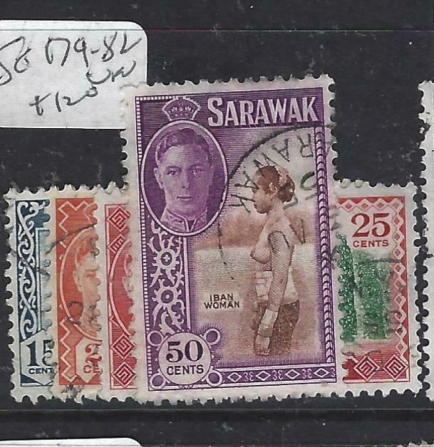 SARAWAK  (P2704B)  KGVI   15C-50C  SG 179-182   VFU