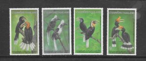 BIRDS - THAILAND #1658-61  HORNBILLS MNH