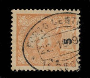 PORTUGAL Mi.125A 5R CANCELLED PORTO CENTRAL OVAL DATE STAMP -1st SECT.