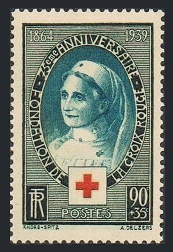 France B81,MNH.Michel 440. International Red Cross,75th Ann.Nurse.