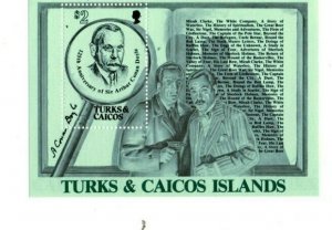 Turks & Caicos 1984 - Sherlock Holmes - Souvenir Stamp Sheet Scott#633 MNH