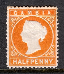 Gambia - Scott #5 - MH - HH at top, a few toned perfs, pencil/rev. - SCV $19