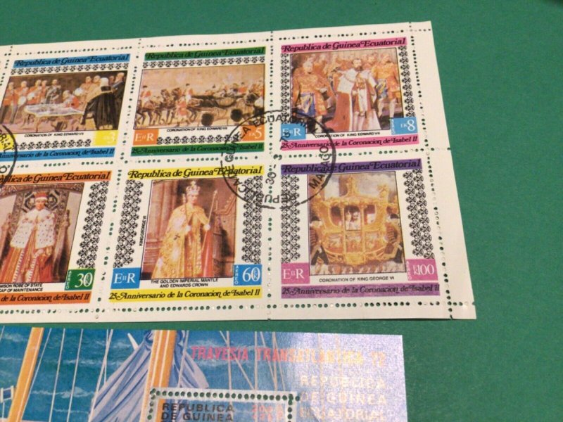 Equatorial Guinea 2 stamp sheets A20290