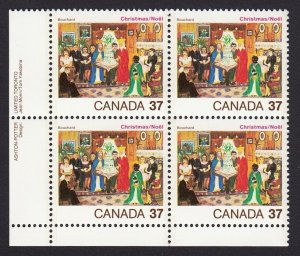 CHRISTMAS * Canada 1984 #1041 LL Block of 4 MNH, Painting by Simone Bouchard