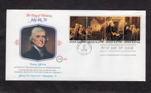 1691-1694 Declaration of Independence, FDC strip/4 Fleetwood