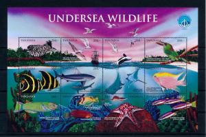 [47926] Tanzania 1998 Marine life Shark Whale Fish Unesco MNH Sheet