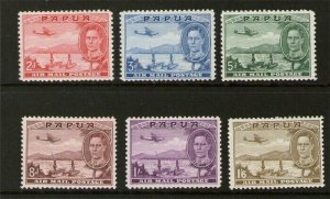 Papua New Guinea 1939 Sc C10-C15 MH