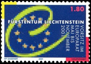 Liechtenstein 2001 Sc 1200 Presidency of Council of Europe CV $2.90