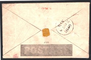 GB 1840 MULREADY *MAY DATE* Envelope Edinburgh MX Cover WAFER SEAL c£1,200- 832a 