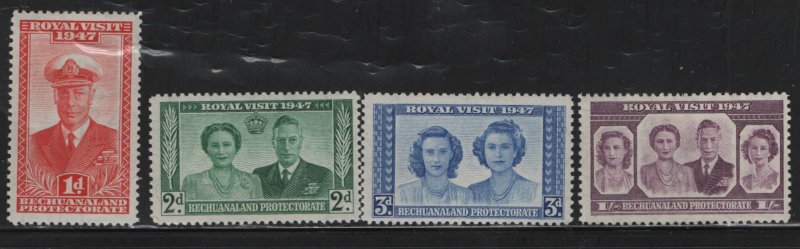 BECHUANALAND PROTECTORATE  143-146  MNH ROYAL VISIT SET