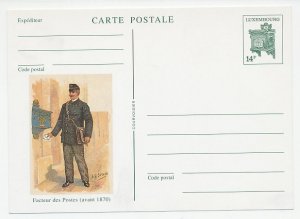 Postal stationery Luxembourg Postman