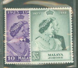 Johore #128-9 Unused Single (Complete Set)