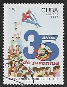 Cuba # 3821 - Young Communists Union - unused CTO.....{Z24}