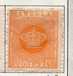 Angola 1870c Crown Type Issue Fine Mint Hinged 200r. 141268