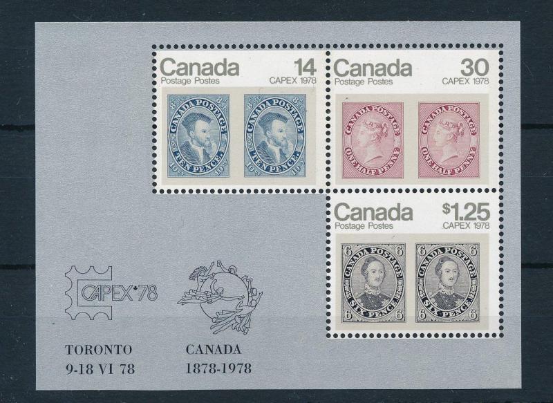 [18451] Canada 1978 Capex Souvenir Sheet Stamps on Stamps MNH