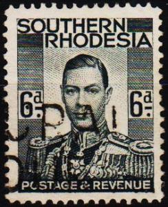 Southern Rhodesia. 1937 6d S.G.44 Fine Used