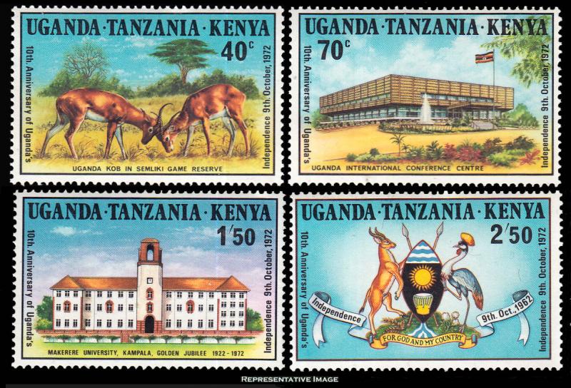 Kenya Uganda & Tanganyika Scott 254-257 Mint never hinged.