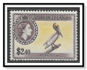 Virgin Islands #126 QE II & Brown Pelican MH