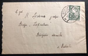 1935 Birzi Latvia Cover Locally Used Sc#176