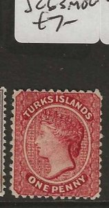 TURKS ISLANDS   QV   1D   SG 63     MOG       P0913H