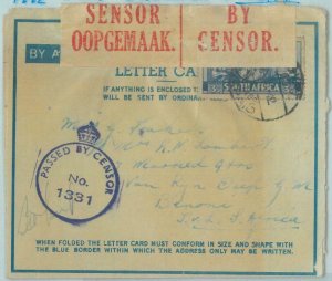 89193 - SOUTH AFRICA - POSTAL HISTORY - COVER: South African Soldier in EGYPT!