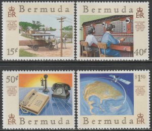 EDSROOM-22256 Bermuda 528-531 MNH 1987 Complete Telephone CV$9