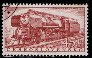 Czechoslovakia Scott 773 used locomotive stamp