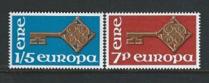 IRELAND - #242-#243 - EUROPA CEPT MINT SET (1968) MNH 