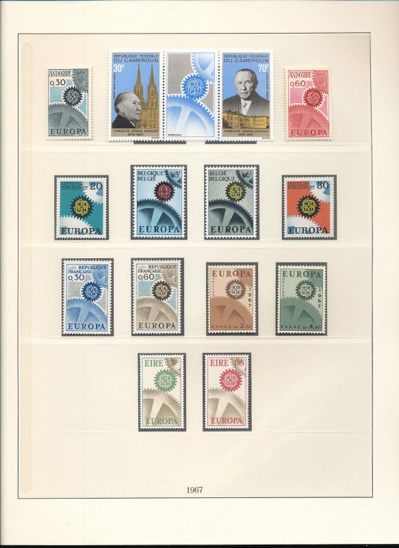 EUROPA 1966/67 MNH on Pages(Aprx 85 Stamps) (HP196) 