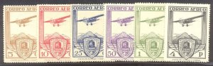 SPAIN #C12-17 Mint NH - 1930 Airmail Set