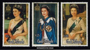 Cook Islands Scott 904-906 Mint never hinged.