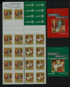 New Zealand: 2004 Christmas, Festivities, Booklet Panes, MNH set