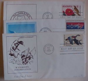 US FDC 1966 / 1969 # 1306 , 1362 , 1375