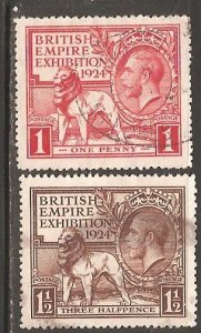 Great Britain  SC  185-6  Used