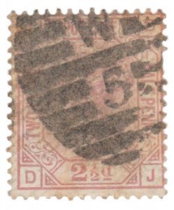 GREAT BRITAIN STAMP 1876 - 80. SCOTT # 67 - PLATE 10. USED.