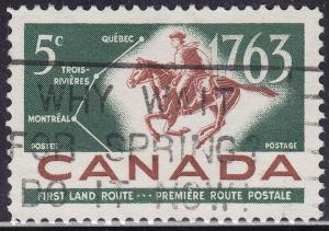 Canada 413 French-Canadian Pony Express 5¢ 1963