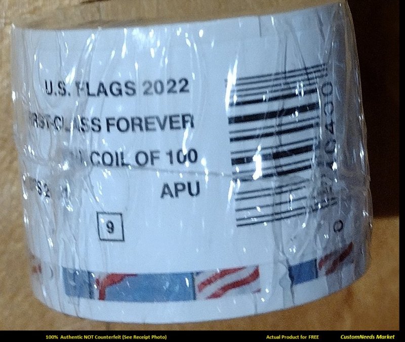 Roll of 100 Forever Stamps