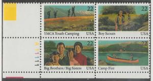 2160-63 Plate Block MNH