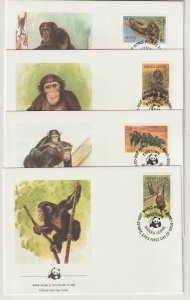 Sierra Leone  SC 586-9  First Day Covers